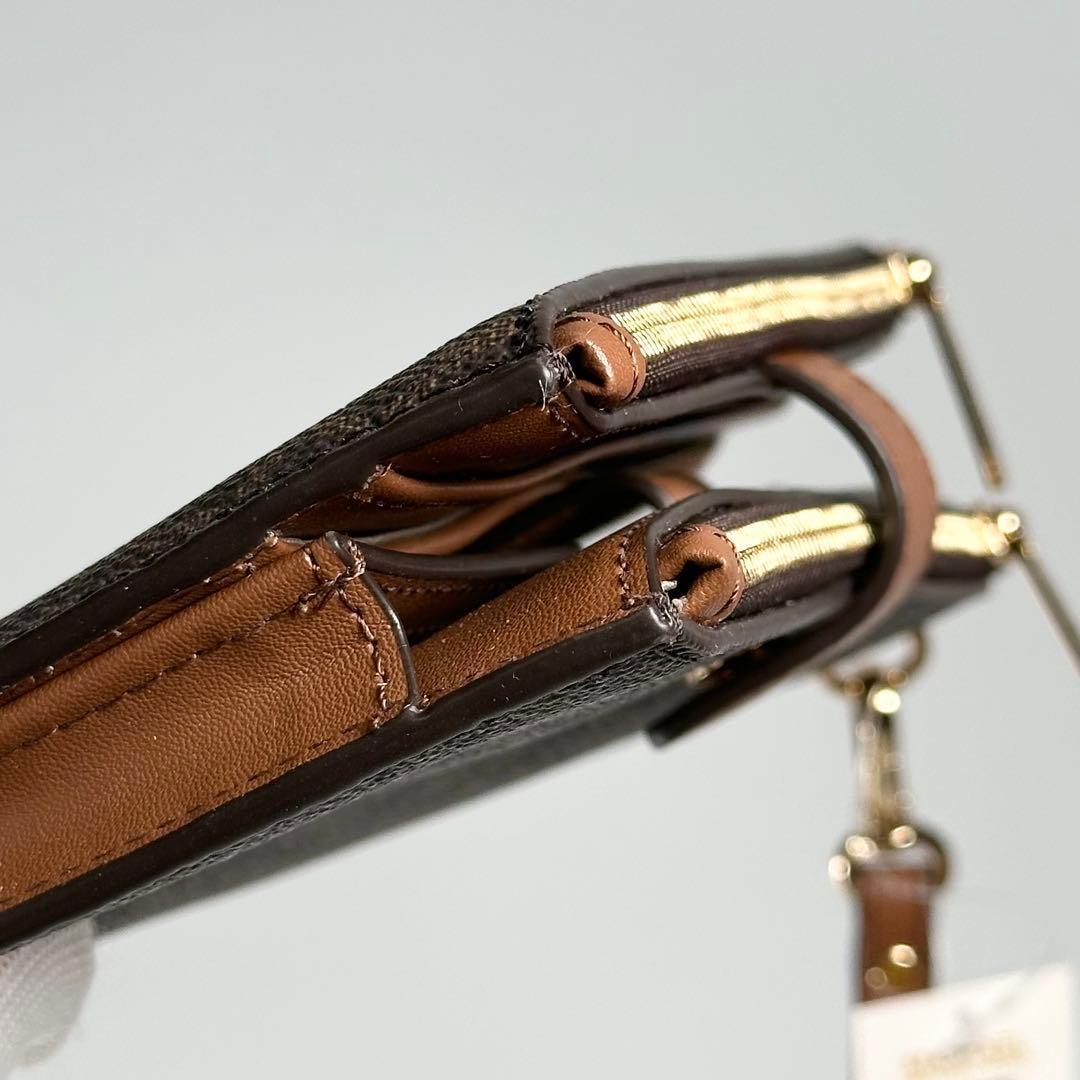 新品 正規品 マイケルコース 長財布 スマホ ポケット付 ブラウン MK