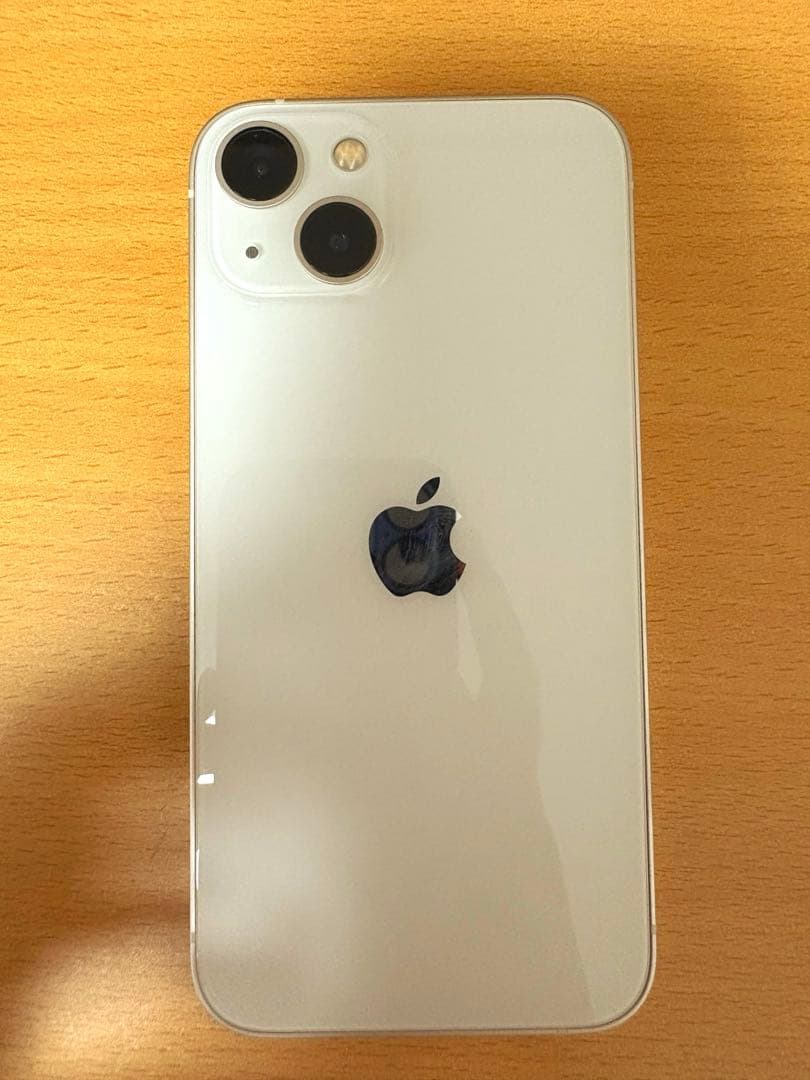 iPhone 13 ホワイト 128GB 本体 箱、保護フィルム、レンズカバー付