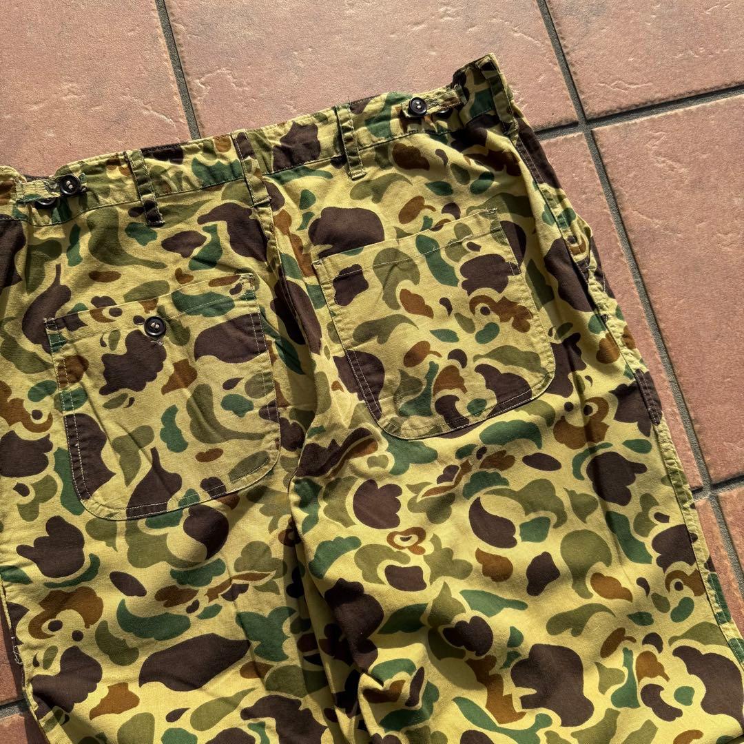 80s 90s vintage ダックハンターカモ ワイド ベイカーパンツ