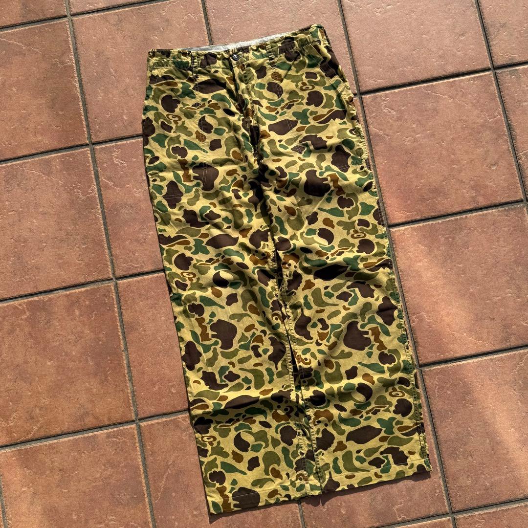 80s 90s vintage ダックハンターカモ ワイド ベイカーパンツ