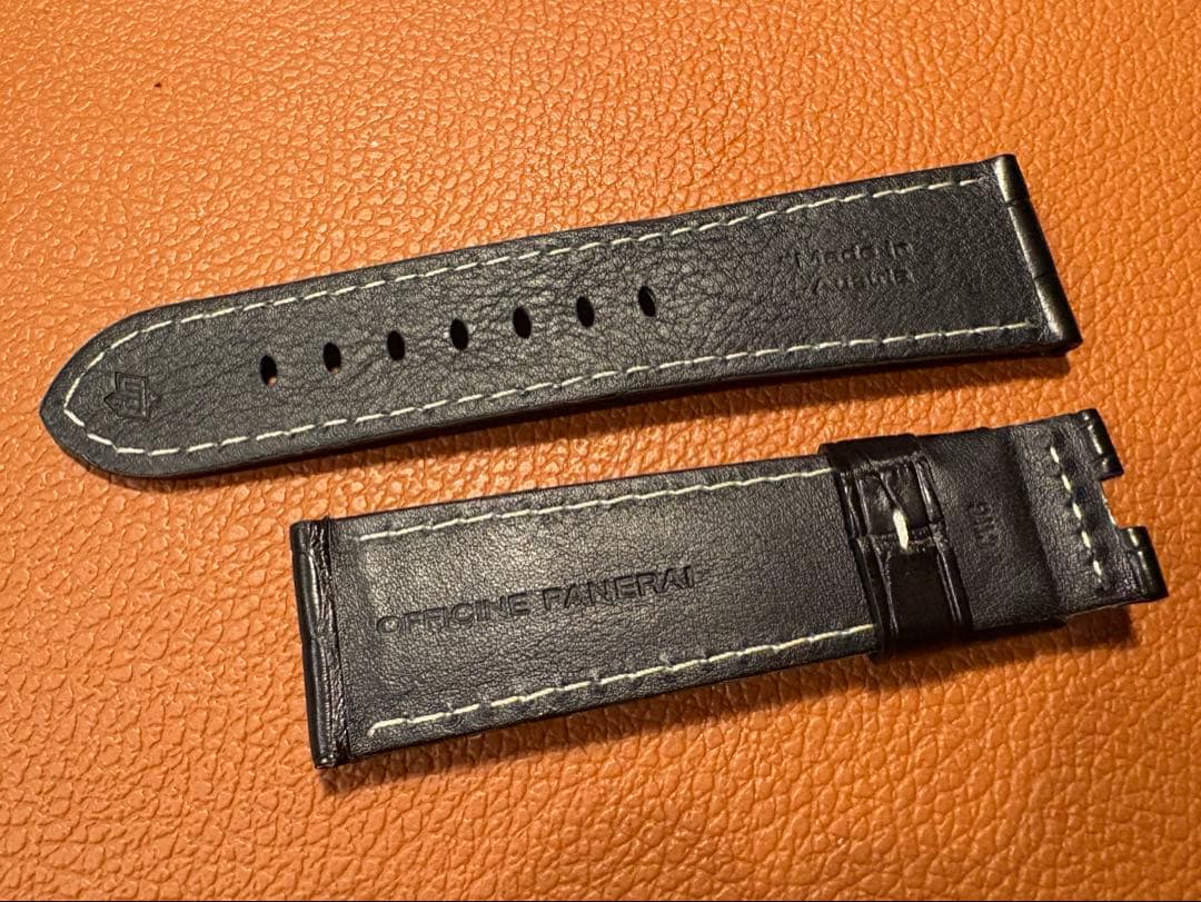 【未使用】パネライ ルミノール47m用 純正 アリゲーターベルト　BDR用