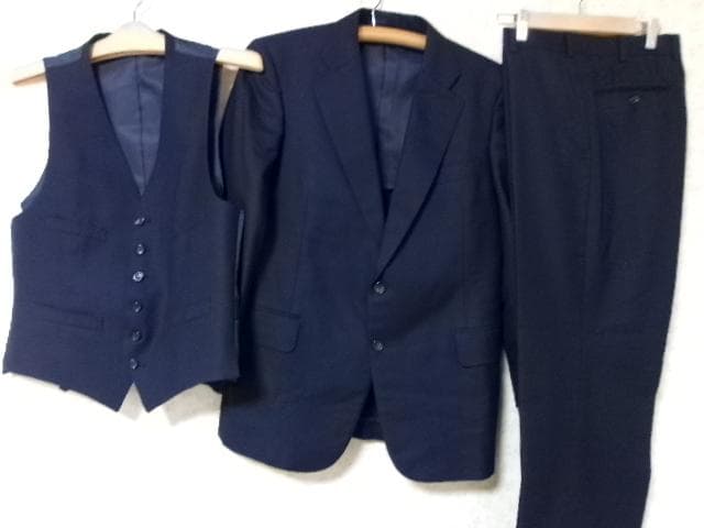 96629　バーバリーズ　スーツ３点セット　紺　M