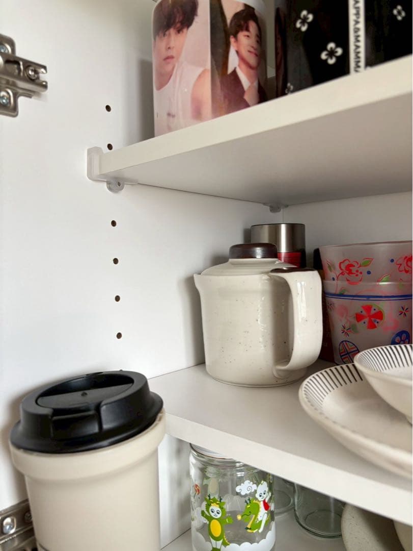 美品 ニトリ キッチンボード 食器棚 (コパン T 80KB WH)