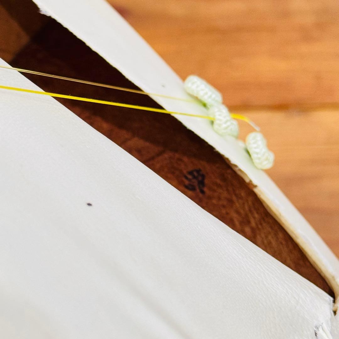 高級 三味線 中棹 紅木 丸打ち胴 ケース付き