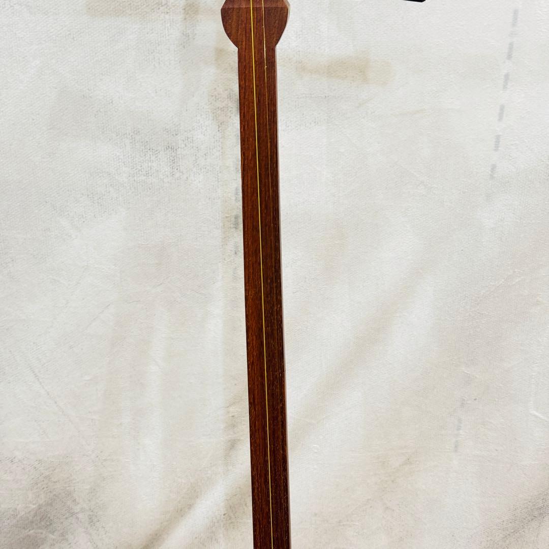 高級 三味線 中棹 紅木 丸打ち胴 ケース付き