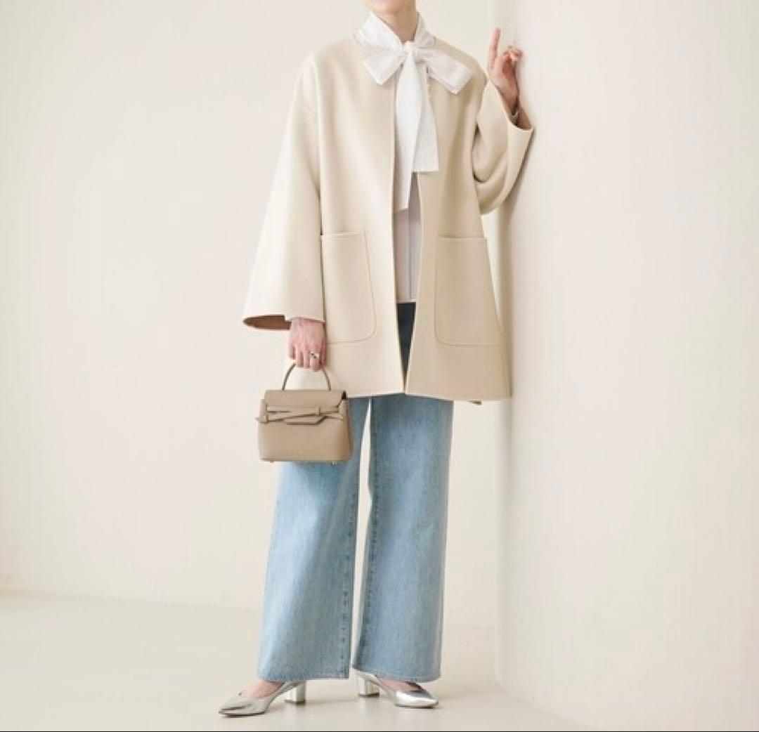 人気品 正規品 UNITED ARROWS バイカラーリバーミドルコート 36