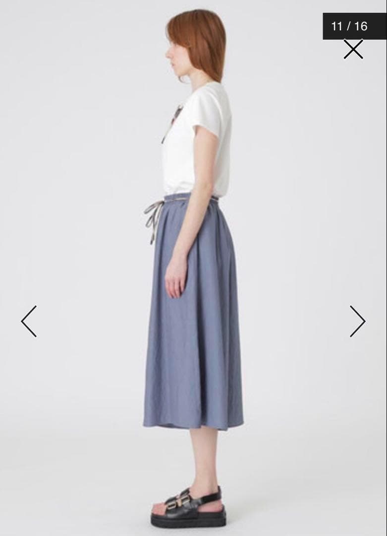 タグ付新品 ブルーレーベルクレストブリッジ ガウチョパンツ ワイド リボンベルト