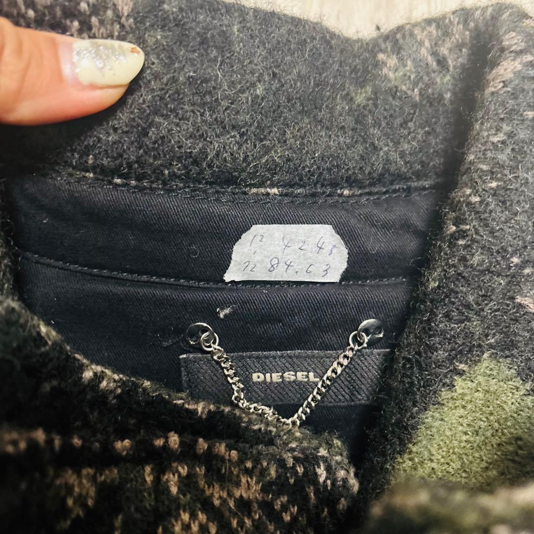 【極美品】メンズ ディーゼル アウター ロング 迷彩 秋冬 ジャケット コート