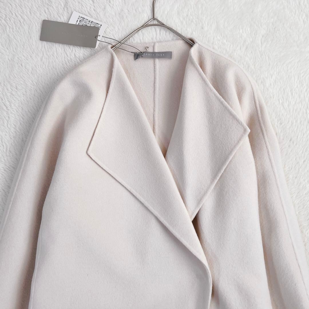 タグ付✨セオリーリュクス カシミヤ ダブルフェイスコート ベージュ 定価9.7万
