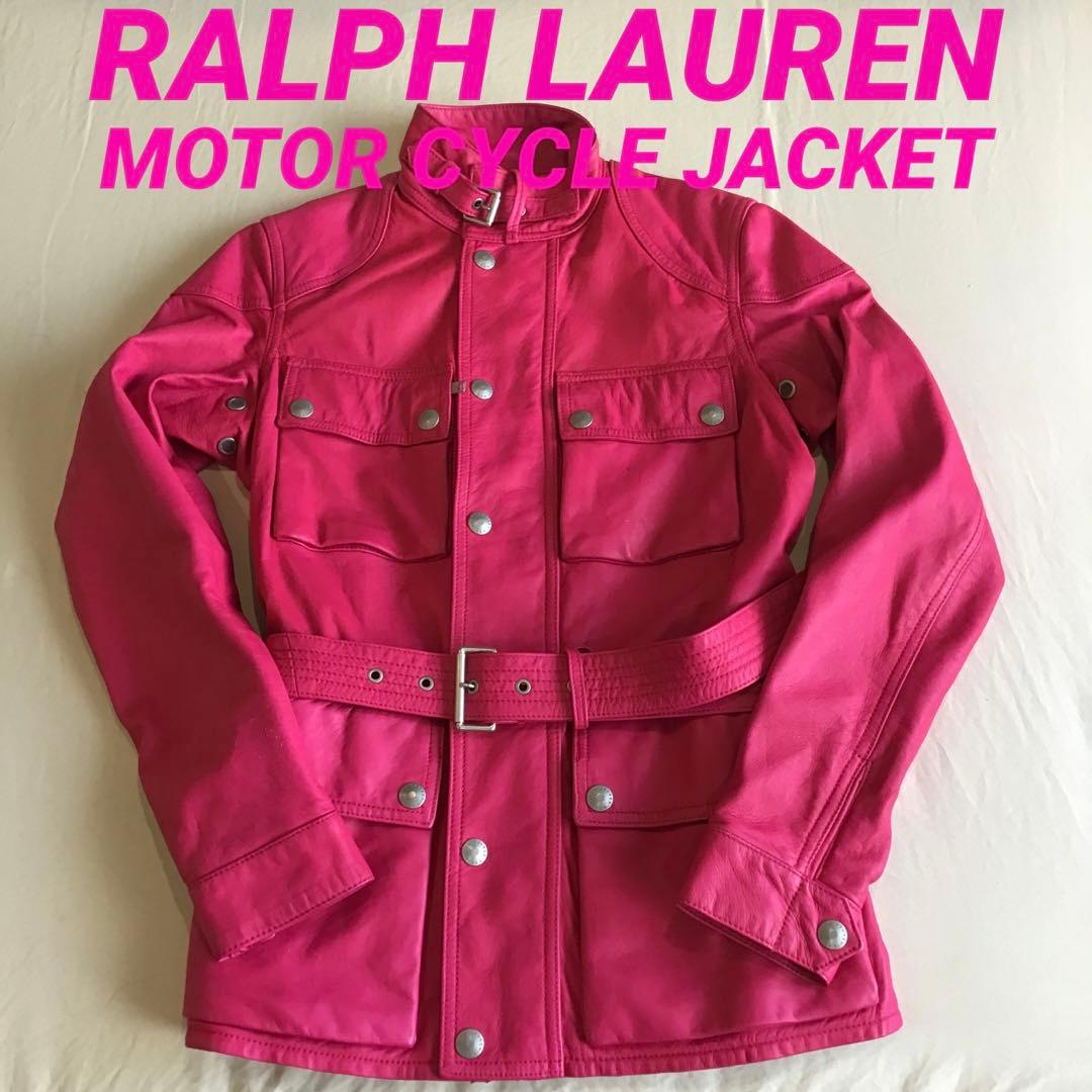 ラルフローレン モーターサイクルジャケット 羊革 レザージャケット 革ジャン