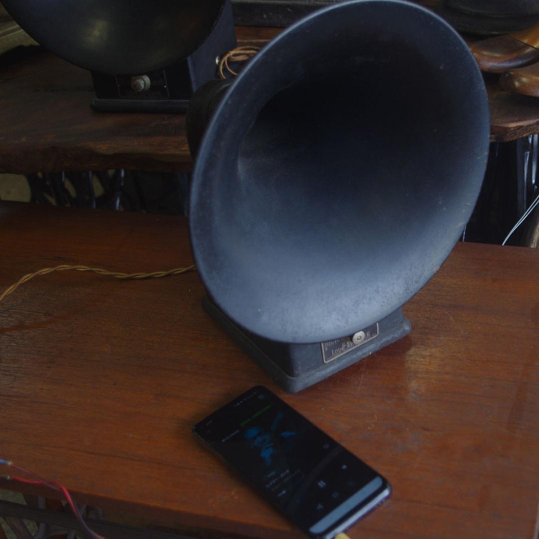 ヴィンテージ ホーンスピーカー 米国 DICTOGRAPH製 ラジオ SP-01