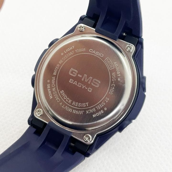 カシオ BABY-G ジーミズ G-MS アラクロ ネイビー MSG-C100