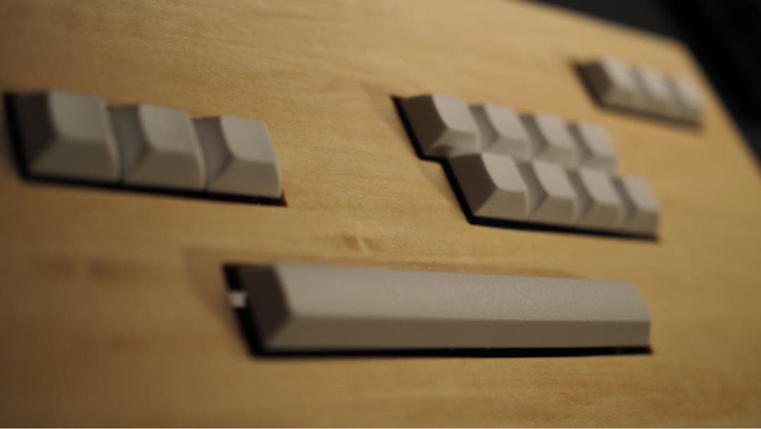 【自作アケコン】木製キーボード型レバーレスコントローラー　ナチュラル