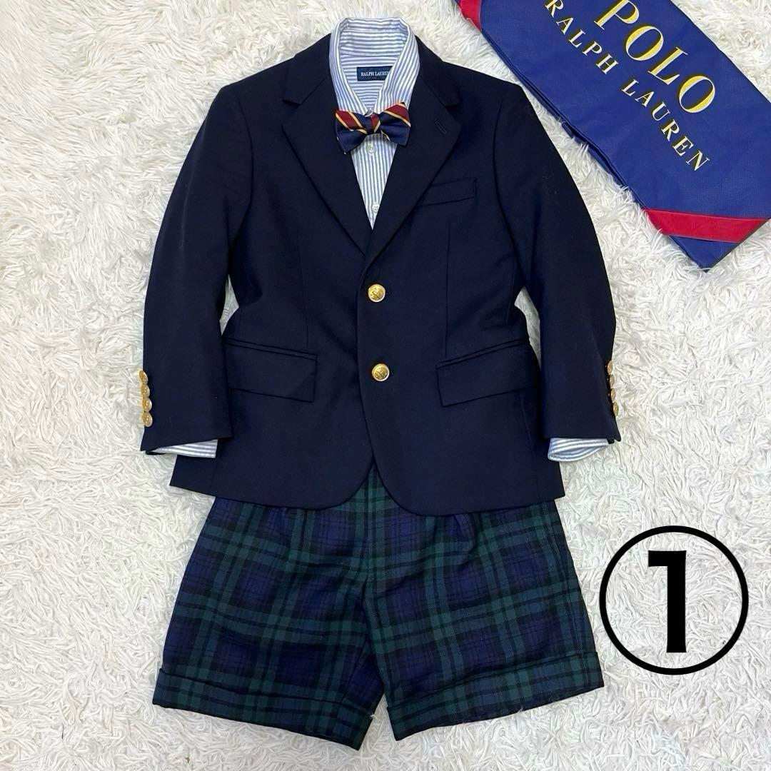 選べる蝶ネクタイ✨ラルフローレン120豪華4点フォーマルセットアップスーツ入学式