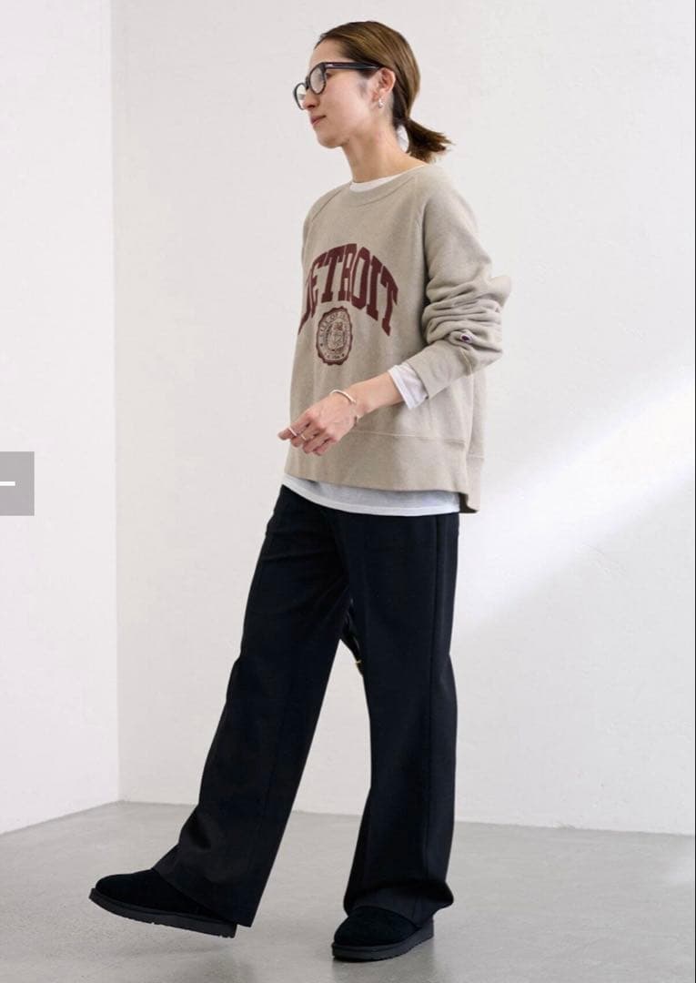 フレームワーク　裏起毛フレアーパンツ　ブラック　38 新品未使用