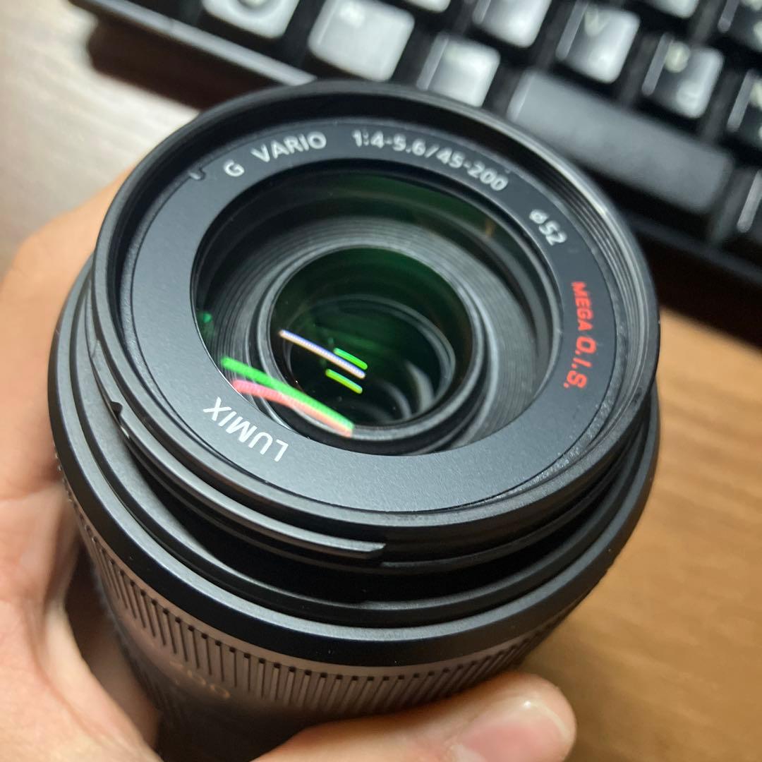 LUMIX G VARIO 45-200mm レンズ フィルター付き