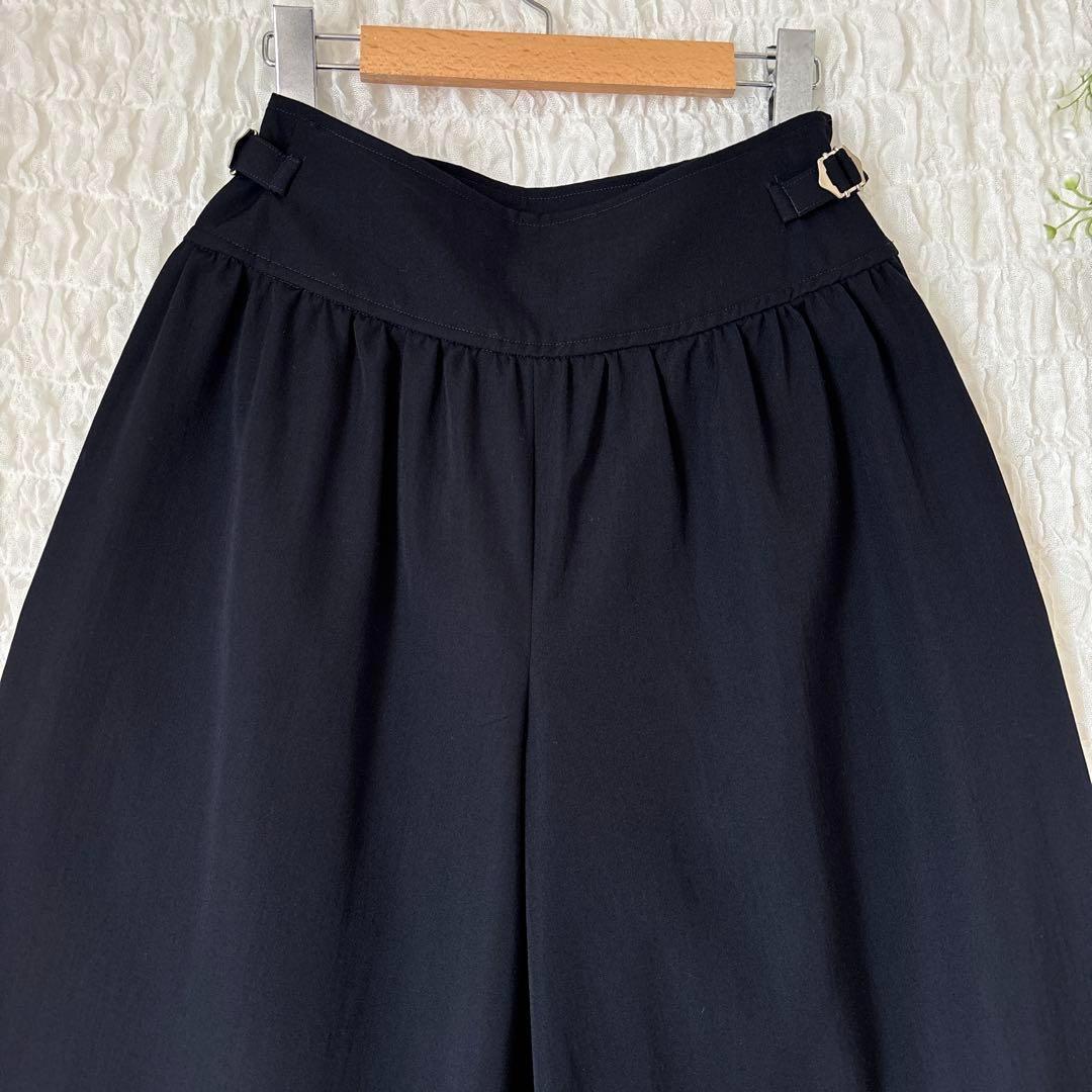 トリコ コムデギャルソン ビンテージ ワイド パンツ スカーチョ ギャザー 濃紺