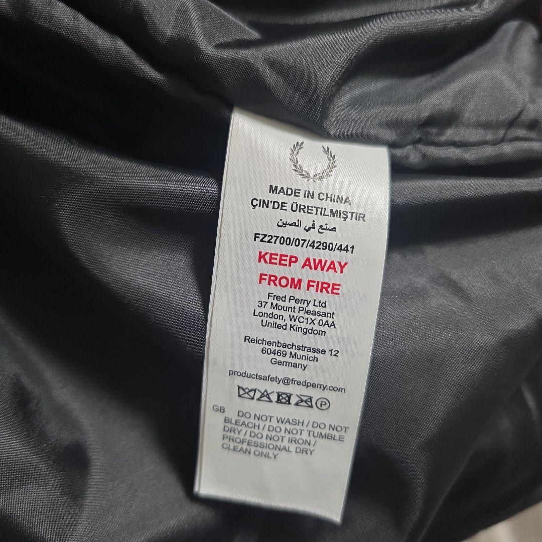 フレッドペリー別注パデットフード刺繍ジャケット