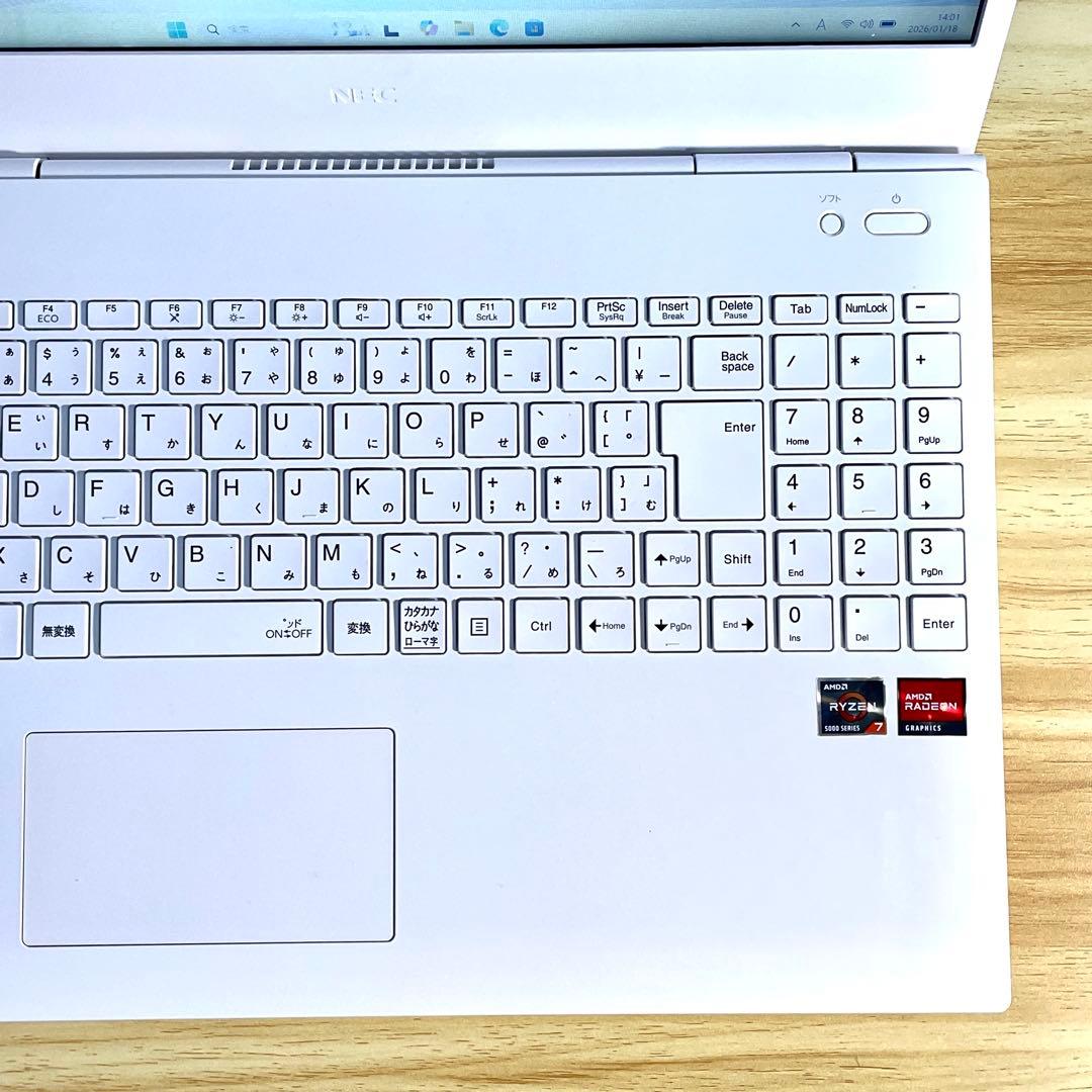 Windowsノート本体 NEC LAVIE N15/Ryzen7 5700U/16GB/SSD512GB