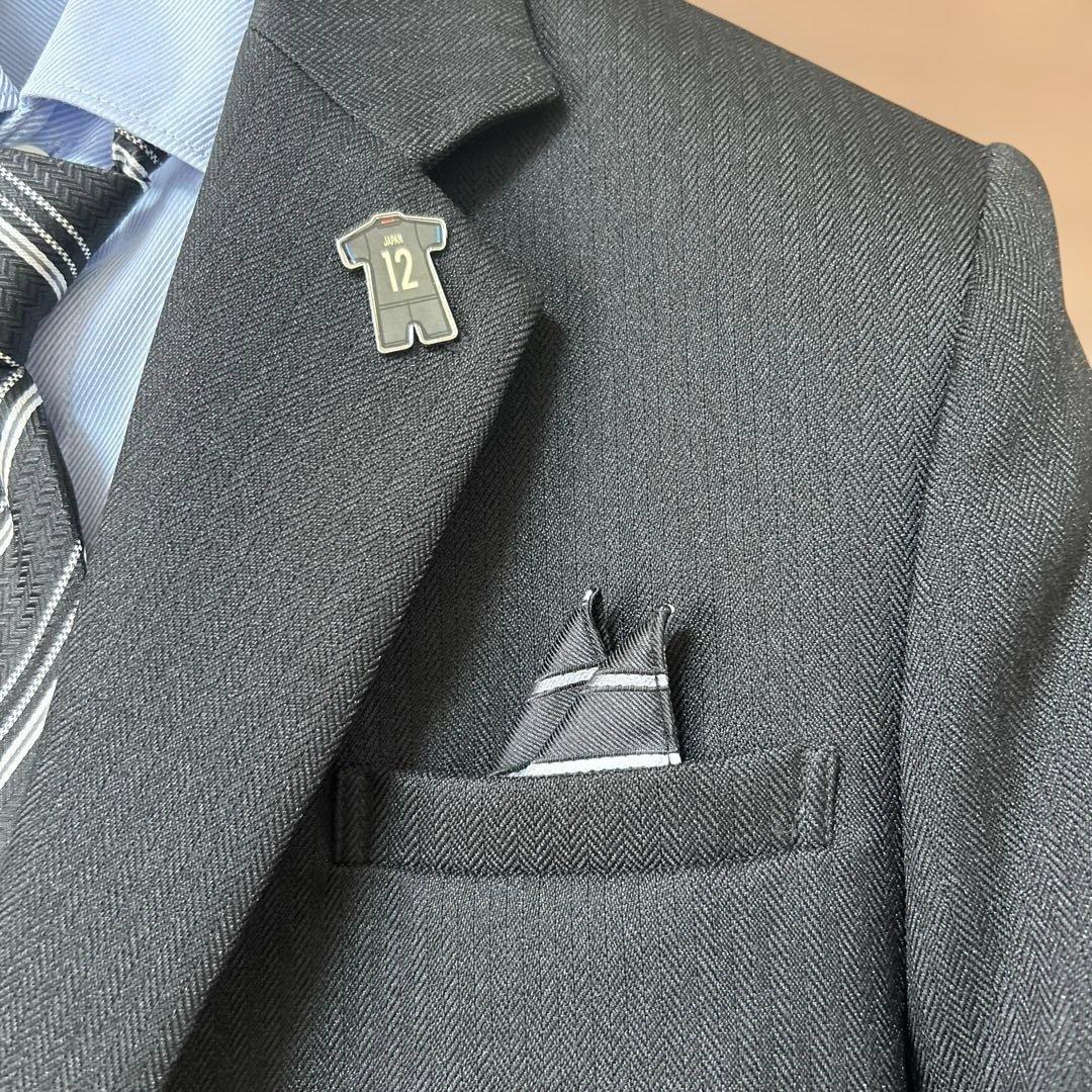 美品　JFA サムライブルー　スーツ　SAMURAI BLUE 160B　卒業式