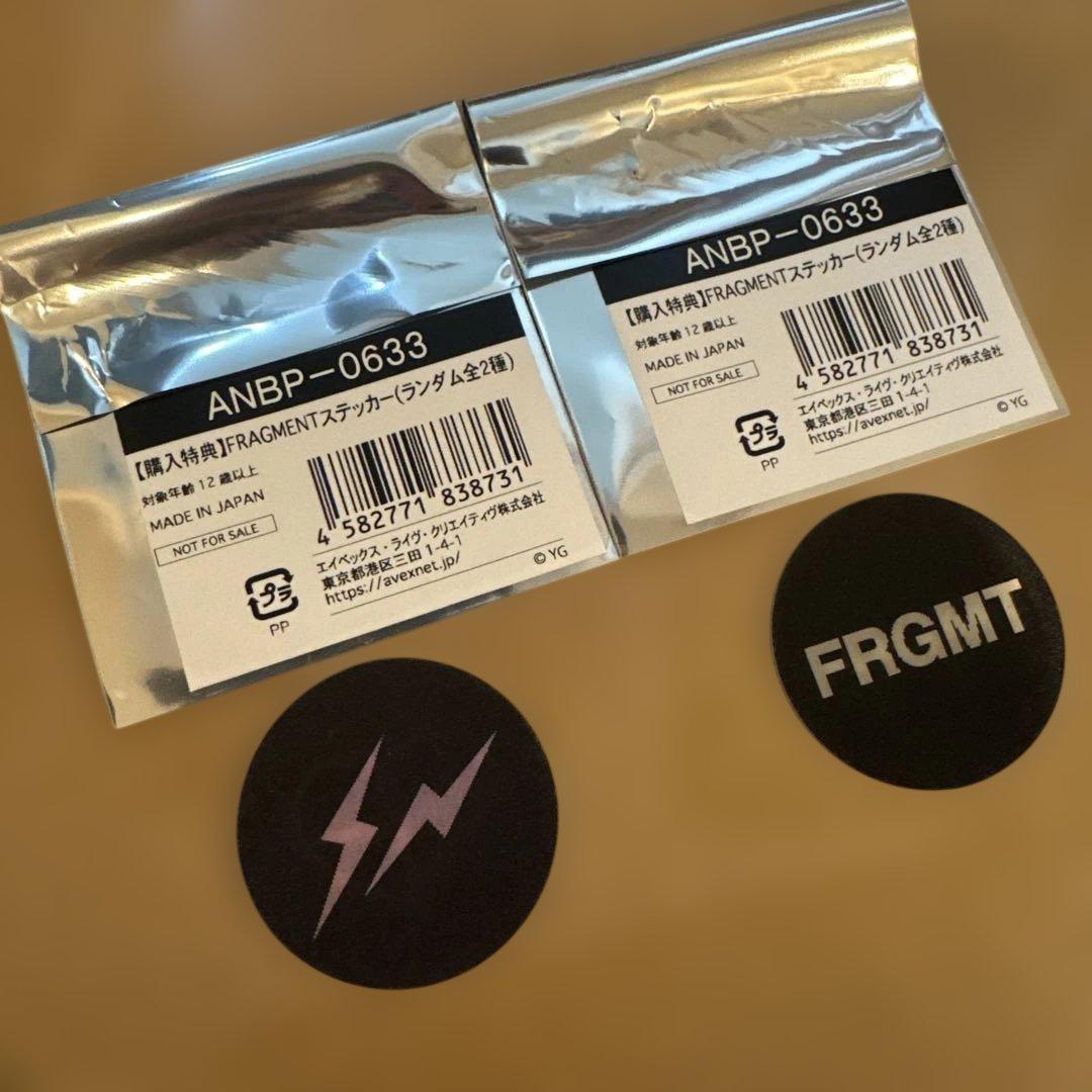 FRAGMENT BLACKPINK ステッカー　藤原ヒロシ