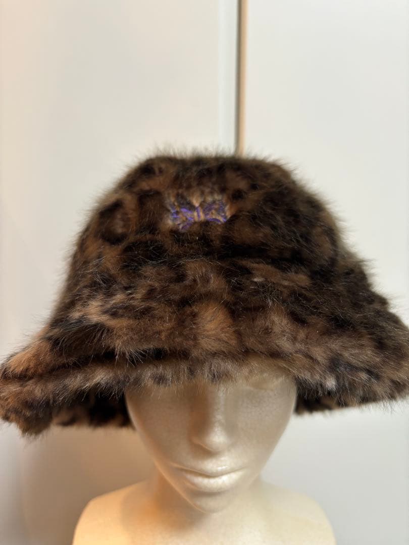 Needles レオパード柄 ファーハット Lサイズ