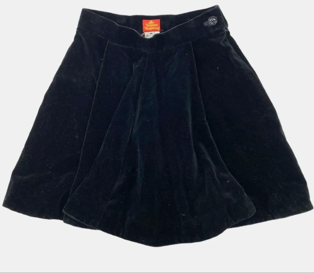 ‧₊お値下げ‧₊ Vivienne Westwood ブラックベルベットスカート