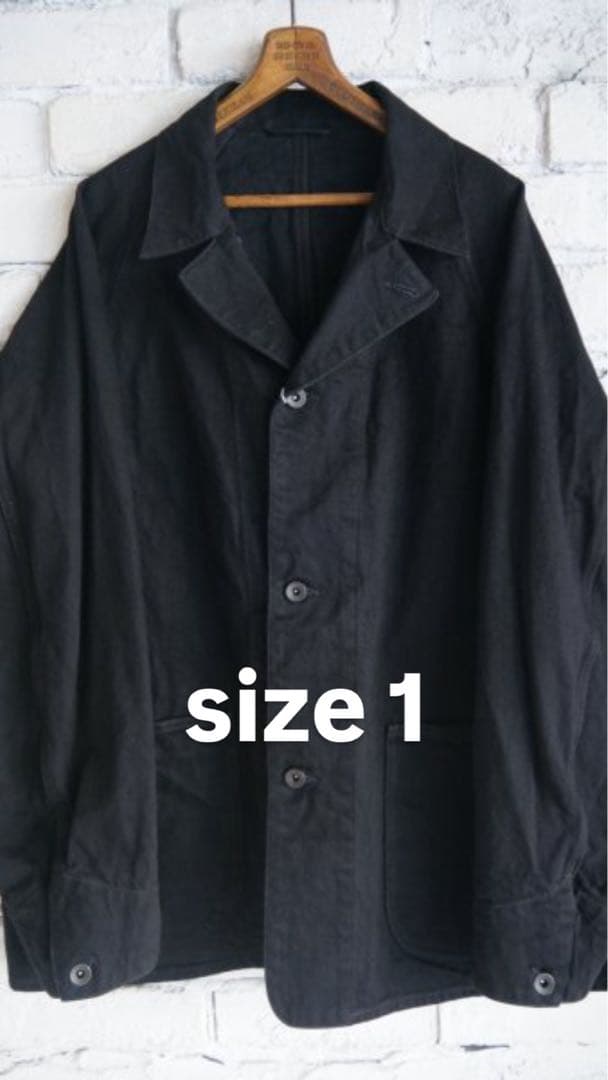 ジャケット・アウター COMOLI 26SS BLACK DENIM WORK JACKET