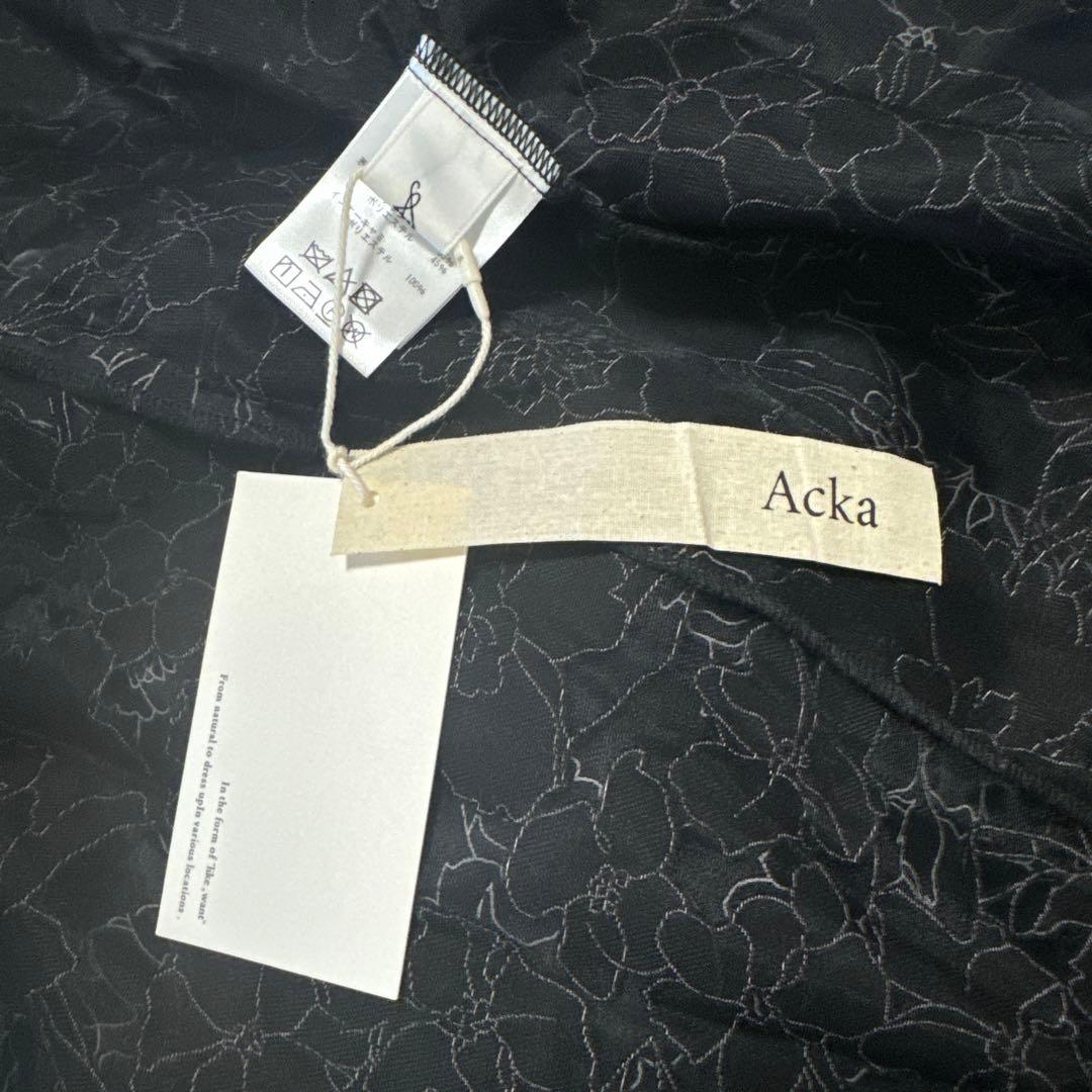 新品　Acka. all sheer flower dress