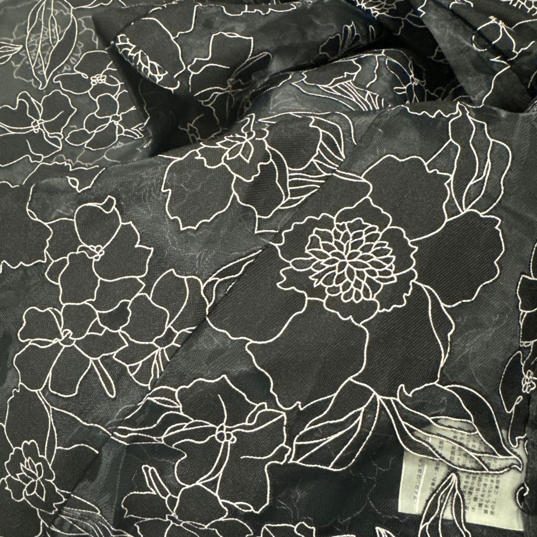 新品　Acka. all sheer flower dress