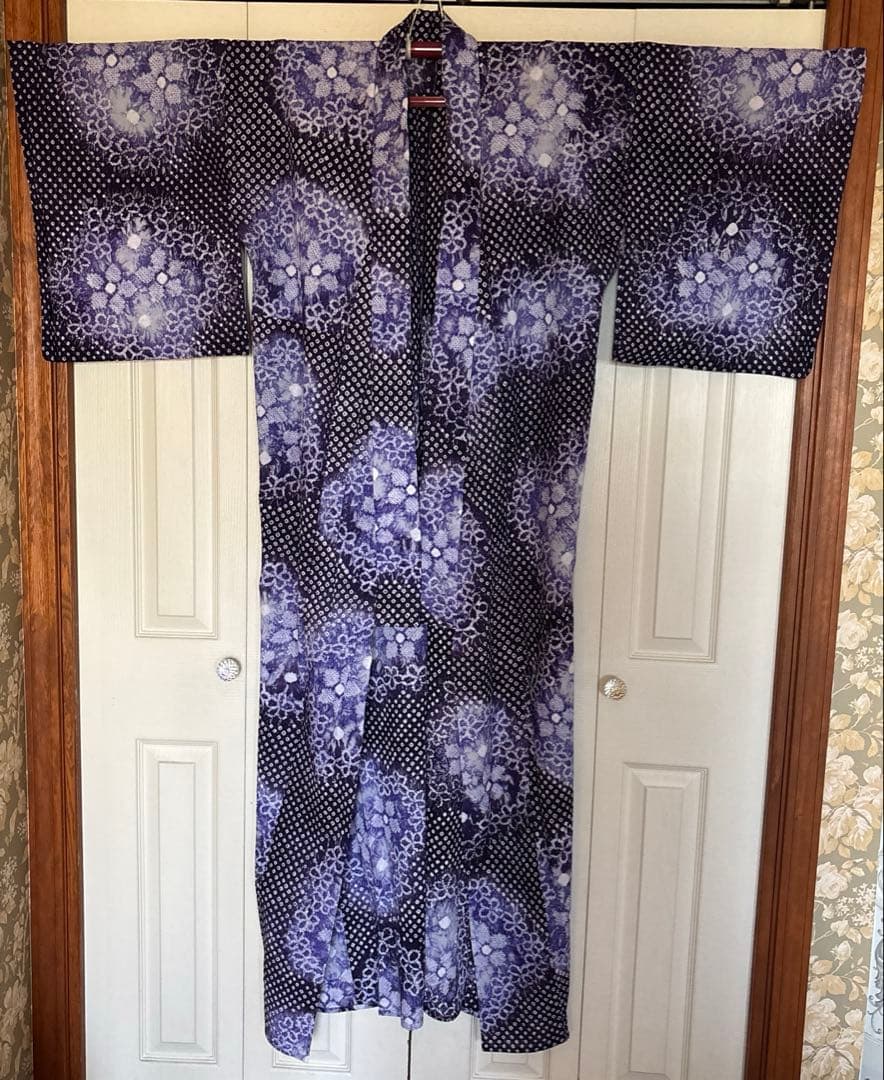 有松鳴海絞りの浴衣