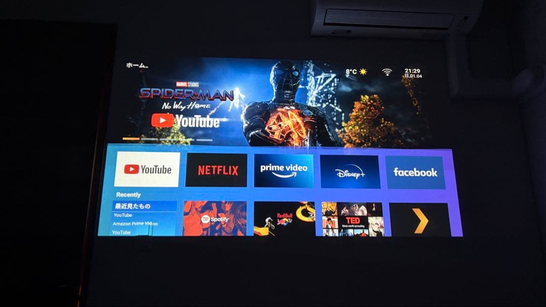 【美品】WiMius P63 プロジェクター