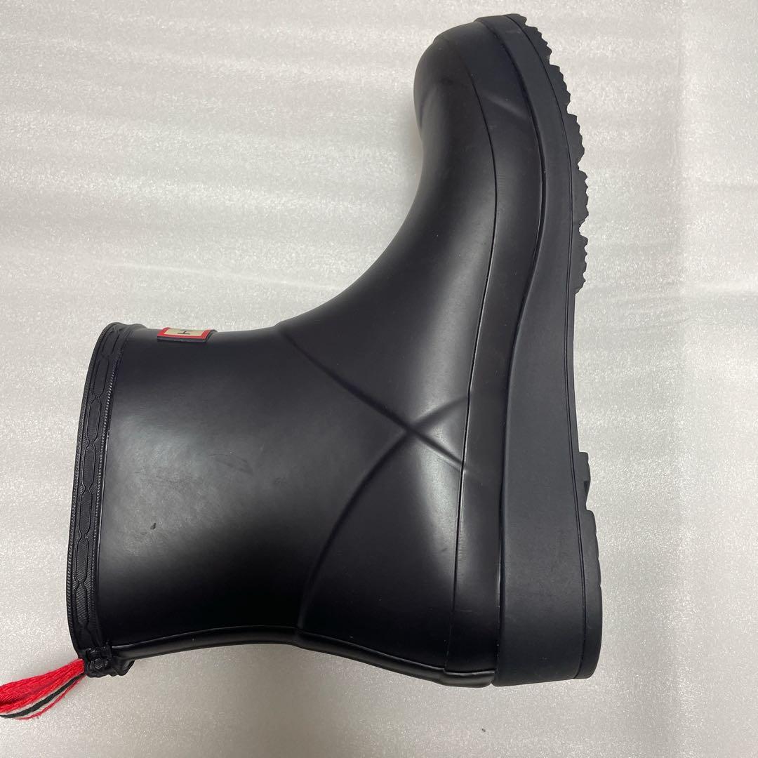 【美品】ハンターレインブーツ　ショート丈　濃いネイビー