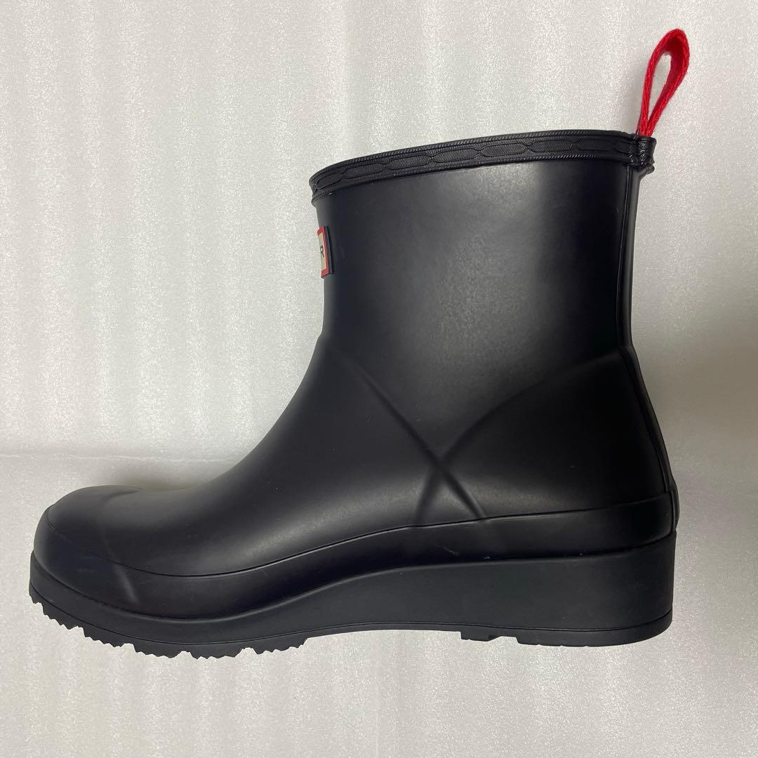 【美品】ハンターレインブーツ　ショート丈　濃いネイビー