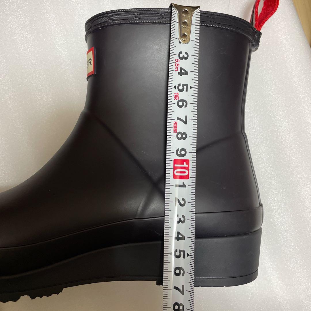 【美品】ハンターレインブーツ　ショート丈　濃いネイビー