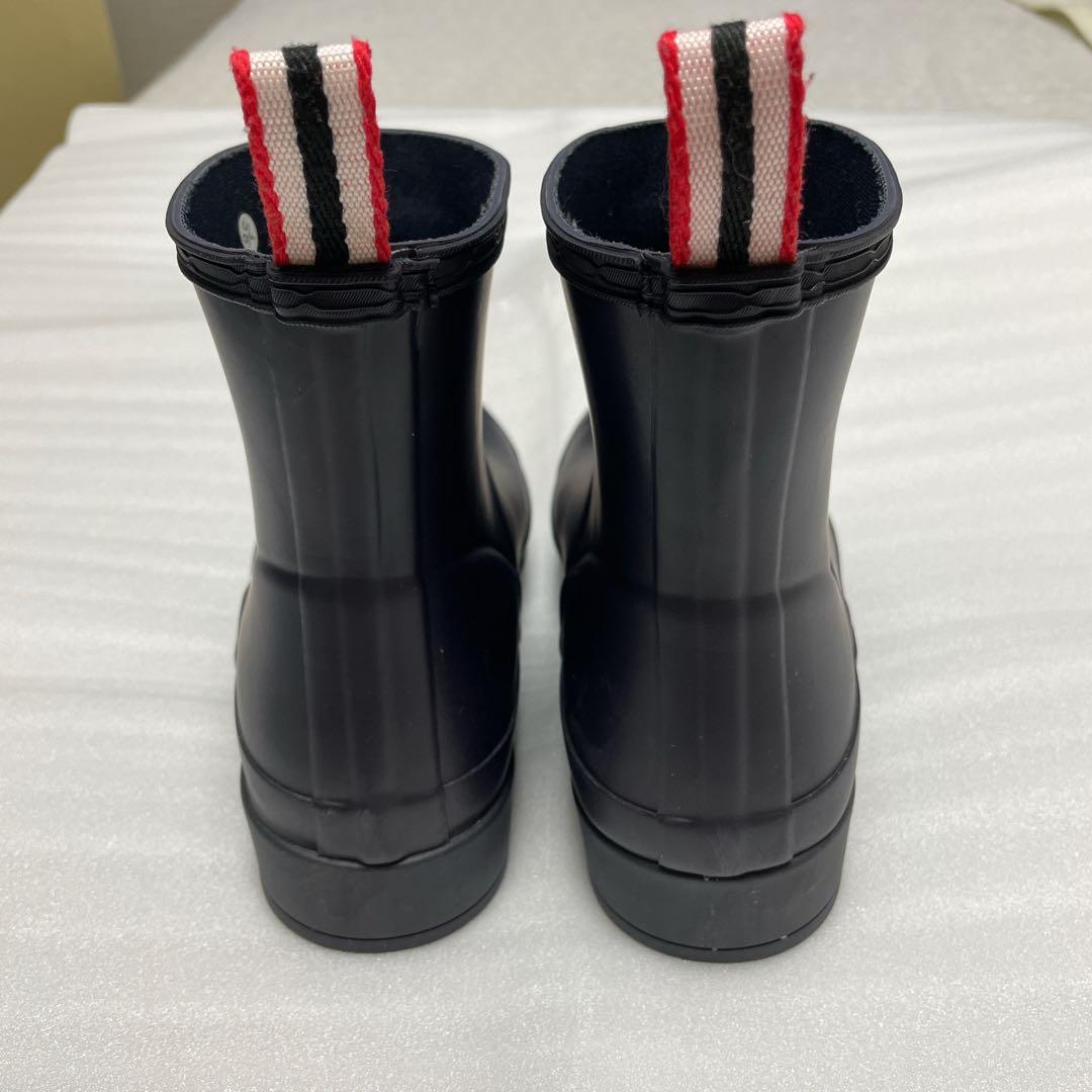 【美品】ハンターレインブーツ　ショート丈　濃いネイビー