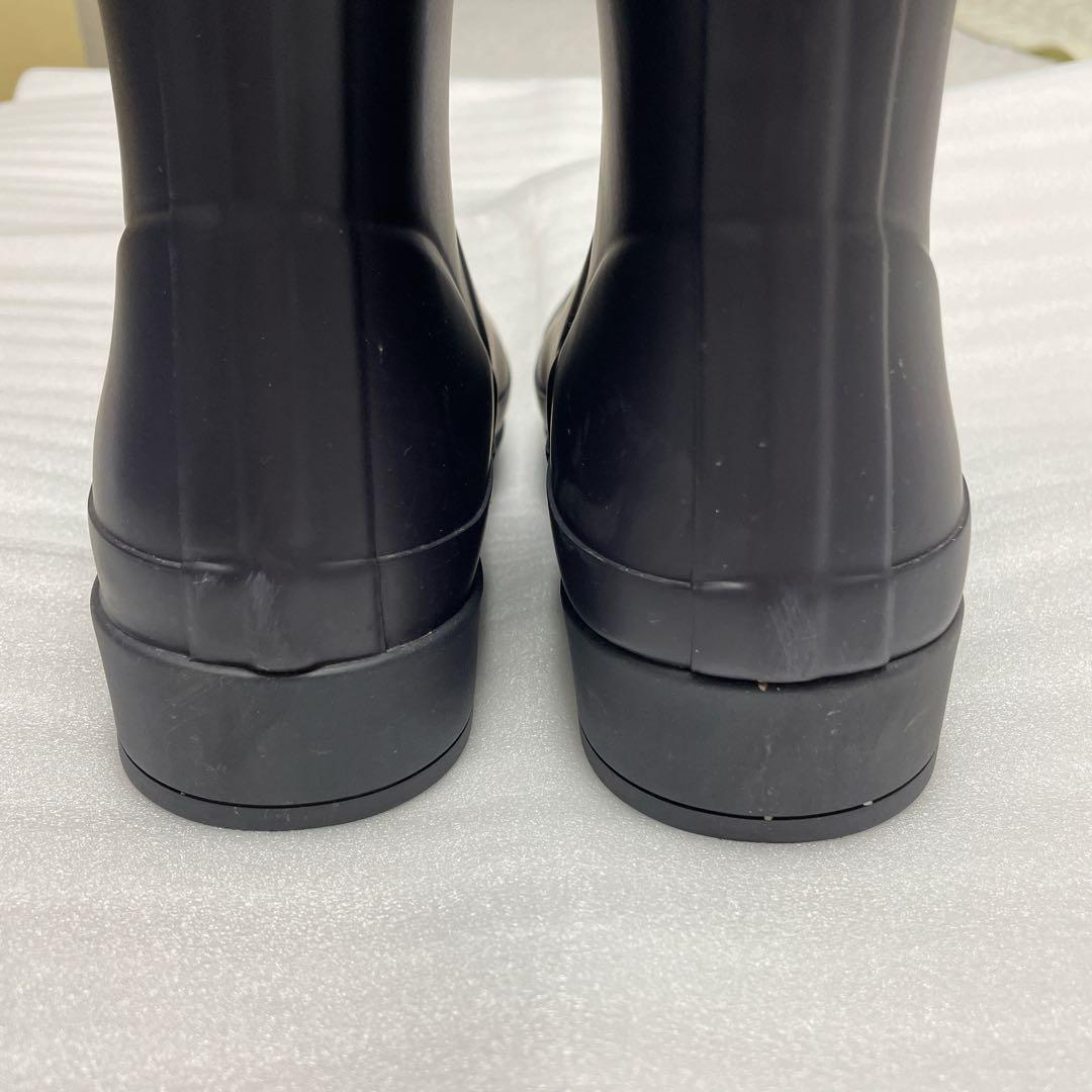 【美品】ハンターレインブーツ　ショート丈　濃いネイビー