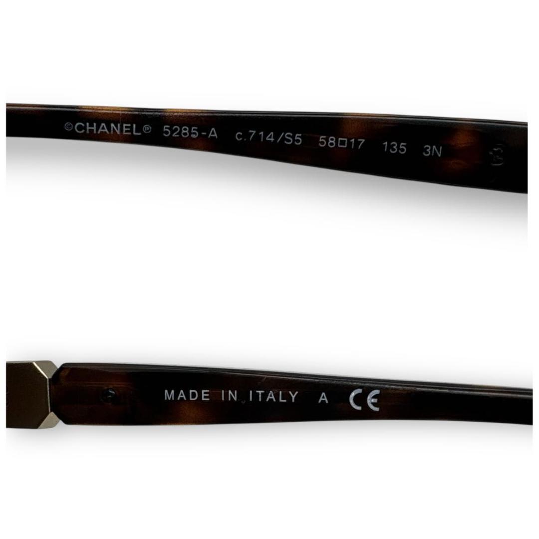 CHANEL sunglasses coco case brown ベッコウ