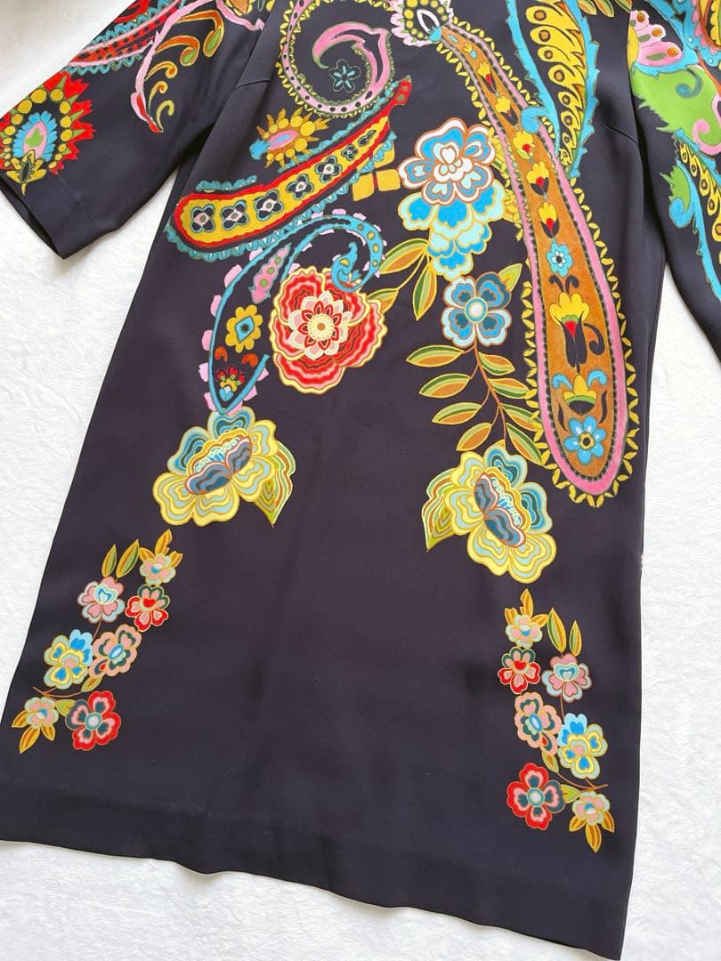 値下げ セール☆美品 ETRO エトロ 洗練 プレシャス ゆったり 美人 ドレス