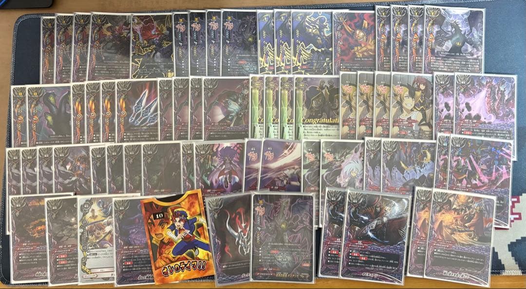 バディファイト　デスタリカReデッキ二重スリーブ、ライフカウンター付き