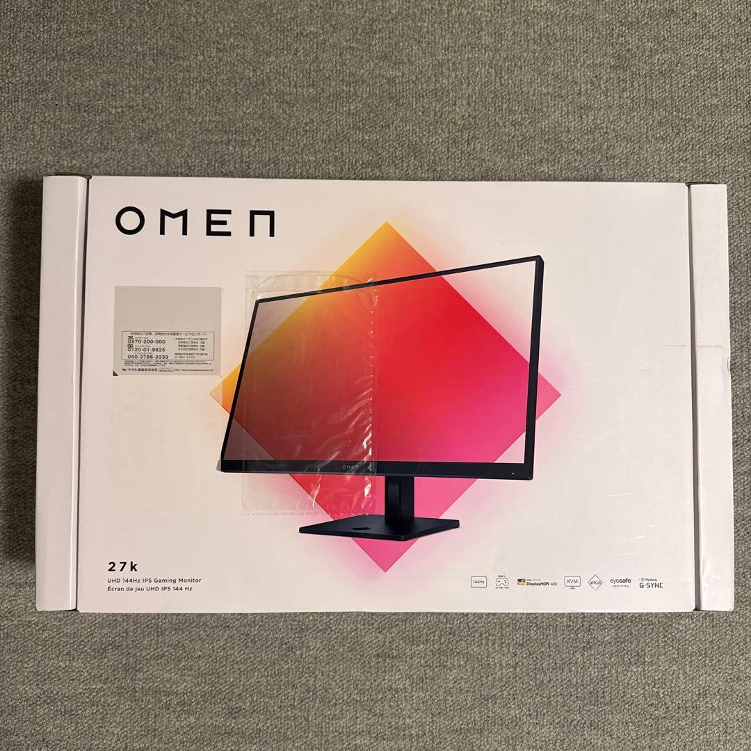 HP OMEN 27k 144Hz 4K 27インチ ゲーミング モニター