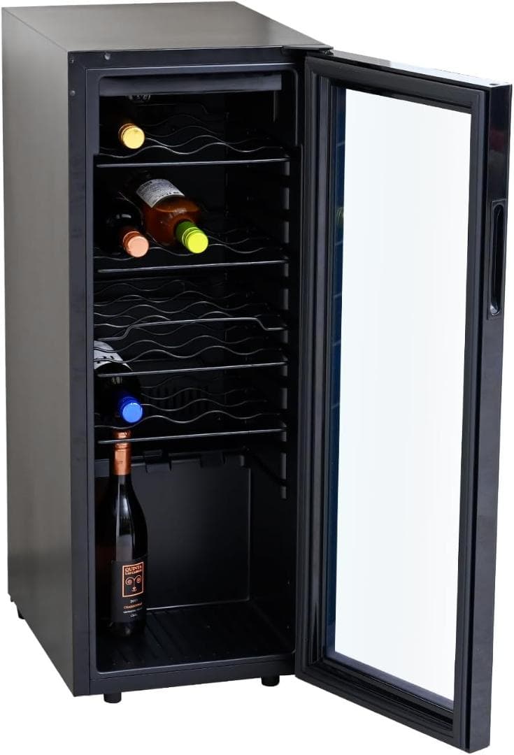 【新品】山善 ワインクーラー ワインセラー 24本収納 5棚 60L