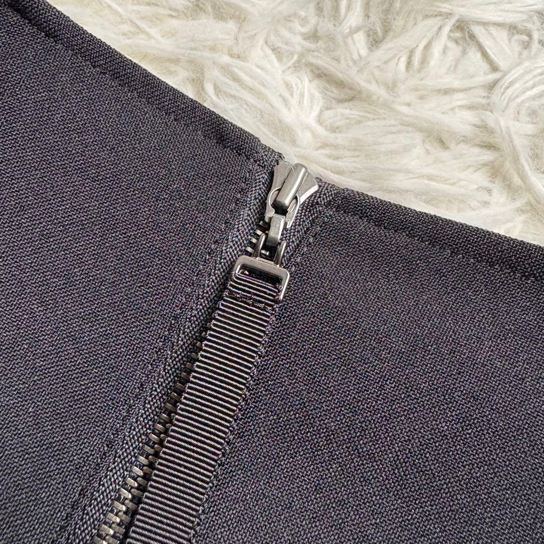 未使用級 22年♡レリアン 七分袖刺繍オーバーブラウス チュニック 13+ 黒