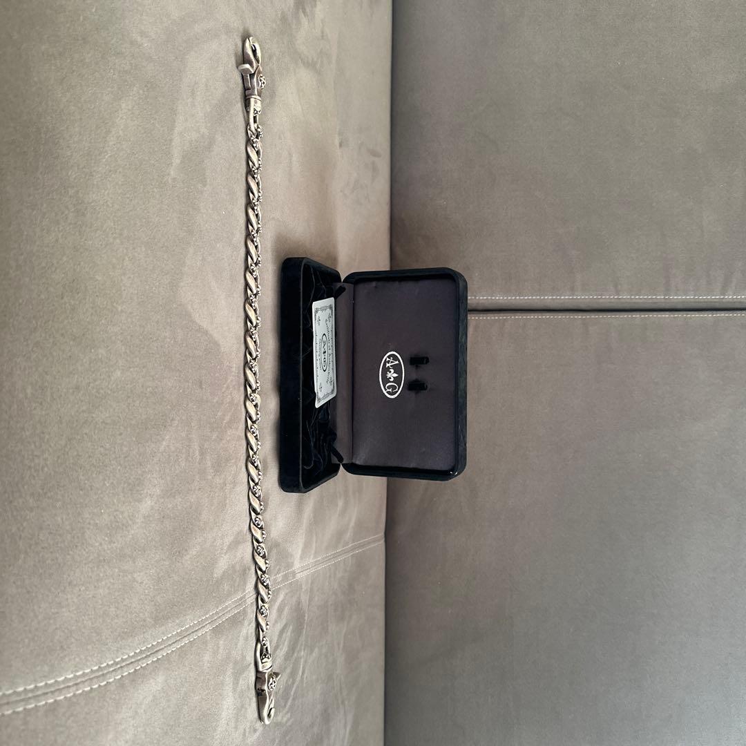 hop　A&G シルバー ロング ウォレットチェーン