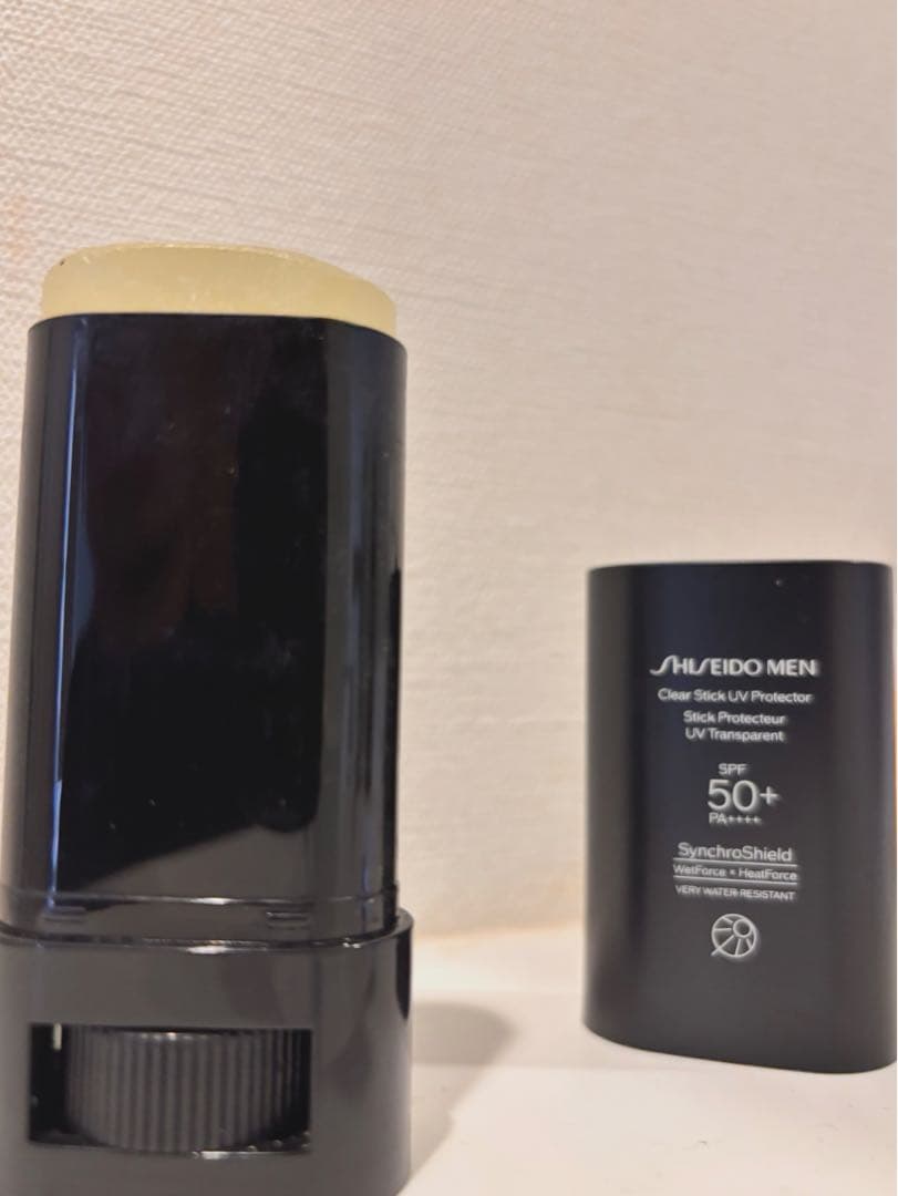 【美品】資生堂　MEN 美容　3点セット　クリーム　日焼け止め　リップ　黒