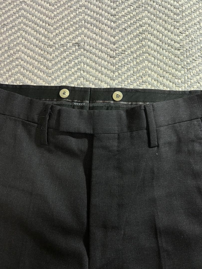gucci トムフォード期 ブラック ストレートスラックス