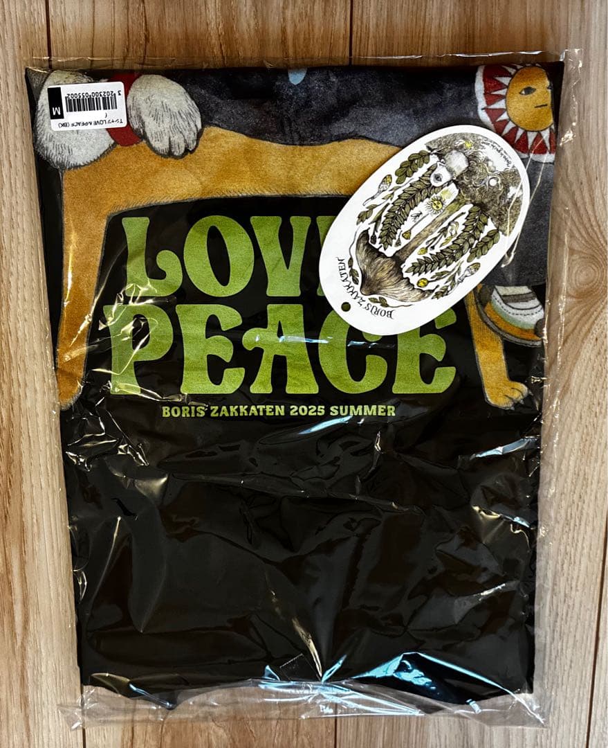 ボリス雑貨店　LOVE＆PEACE　Tシャツ M ヒグチユウコ 新品未開封