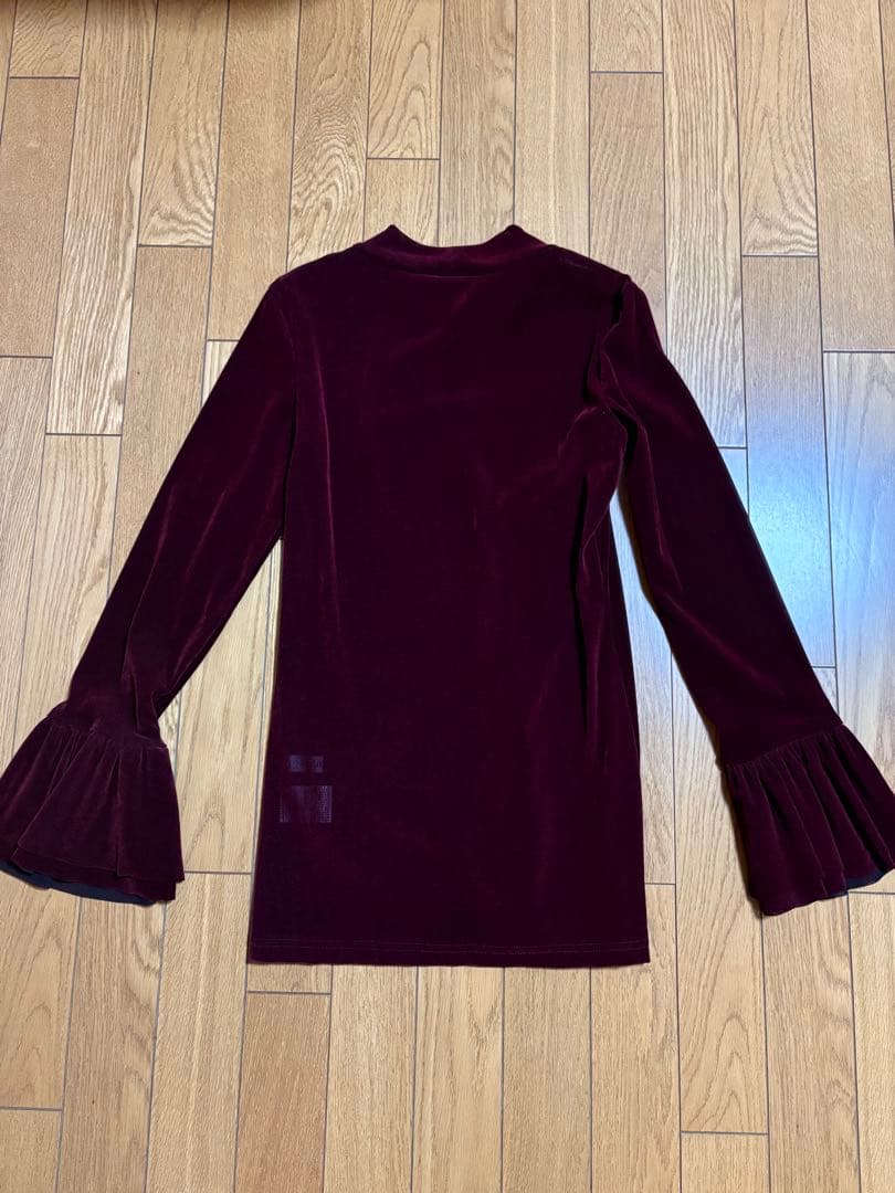 トップス Ruimeme flocky tulle mock neck top