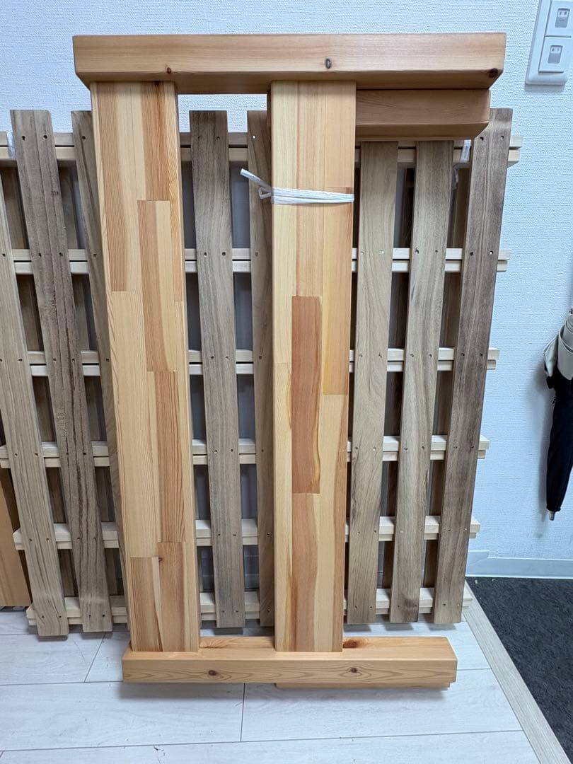 【引取限定】無印良品 シングルベッド パイン材①