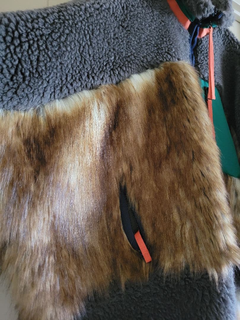 sacai 新品 Faux Shearling Faux Fur Blouson